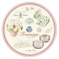 Plateau à fromages tournant - Verre - 32 cm - EASY LIFE - Assiette / plat / plateau / coupelle - DE-564220