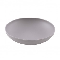 Assiette creuse - Bambou - 18 cm - Gris ciment - Point Virgule - Assiette / plat / plateau / coupelle - DE-528423