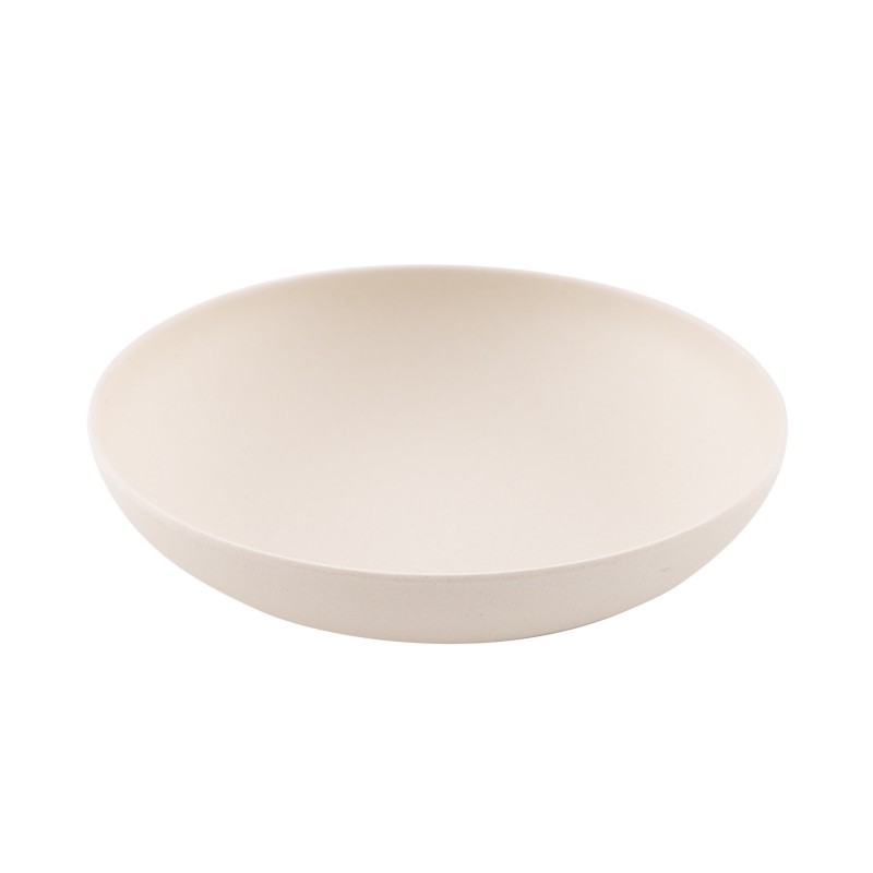 Assiette creuse - Bambou - 18 cm - Blanc cassé - Point Virgule - Assiette / plat / plateau / coupelle - DE-528415