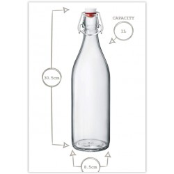 Bouteille avec bouchon - 1 L - Giara - Bleu foncé - BORMIOLI - Carafe / Bouteille - DE- 150201