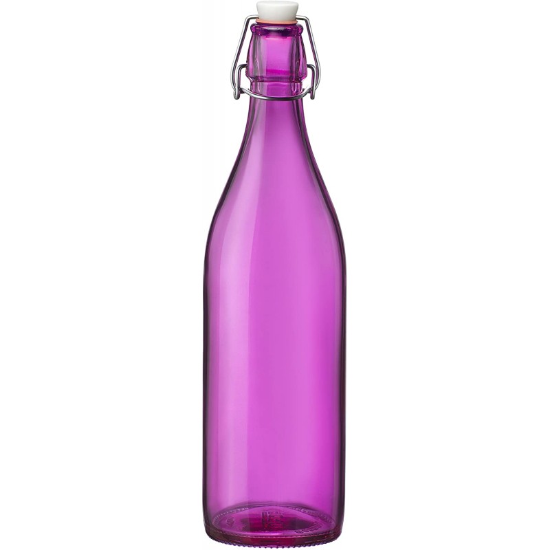 Bouteille avec bouchon - 1 L - Giara - Fuchsia - BORMIOLI - Carafe / Bouteille - DE-151100