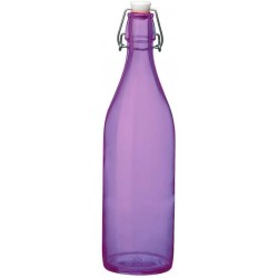 Bouteille avec bouchon - 1 L - Giara - Violet - BORMIOLI - Carafe / Bouteille - DE-566927