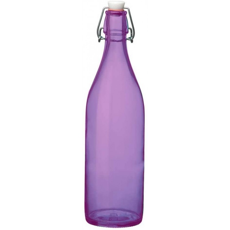 Bouteille avec bouchon - 1 L - Giara - Violet - BORMIOLI - Carafe / Bouteille - DE-566927