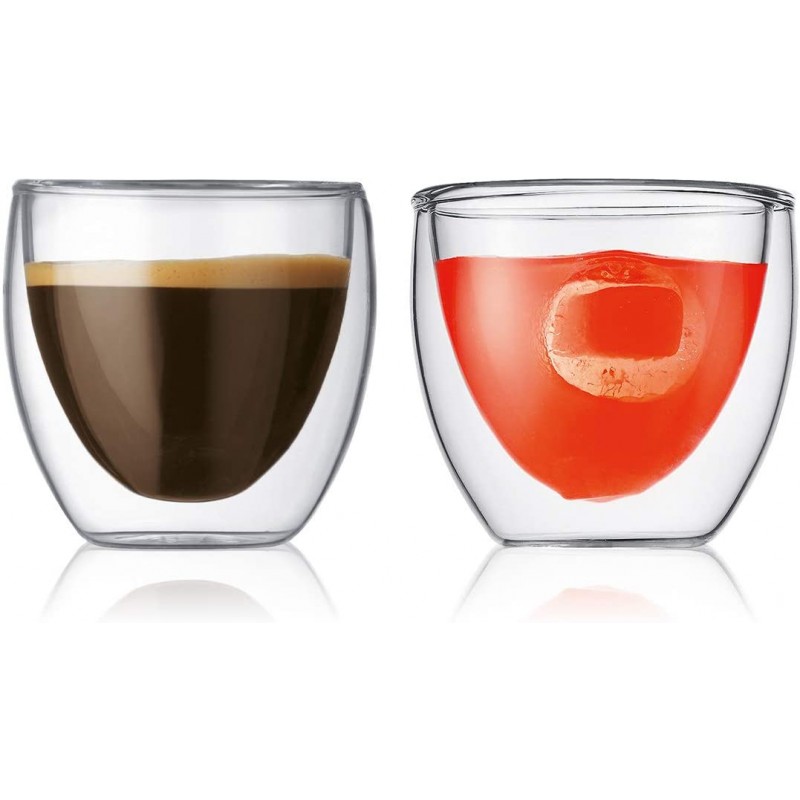 Set de 2 verres - Double paroi - 8 cl - BODUM - Verre / Chope / Coupe - DE-296566