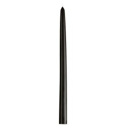 Bougie flambeau x 12 - Noir Réglisse - 290 x 22 mm - BOUGIES LA FRANÇAISE - Bougies de table / Accessoires - DE-465360