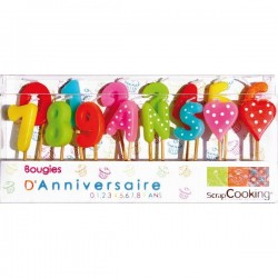 Ensemble de bougies d'anniversaire - SCRAPCOOKING - Bougies de table / Accessoires - DE-739037