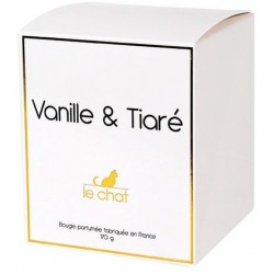 Bougie parfumée - Vanille / Tiaré - 170 gr - LE CHAT - Bougies parfumées - DE-323006