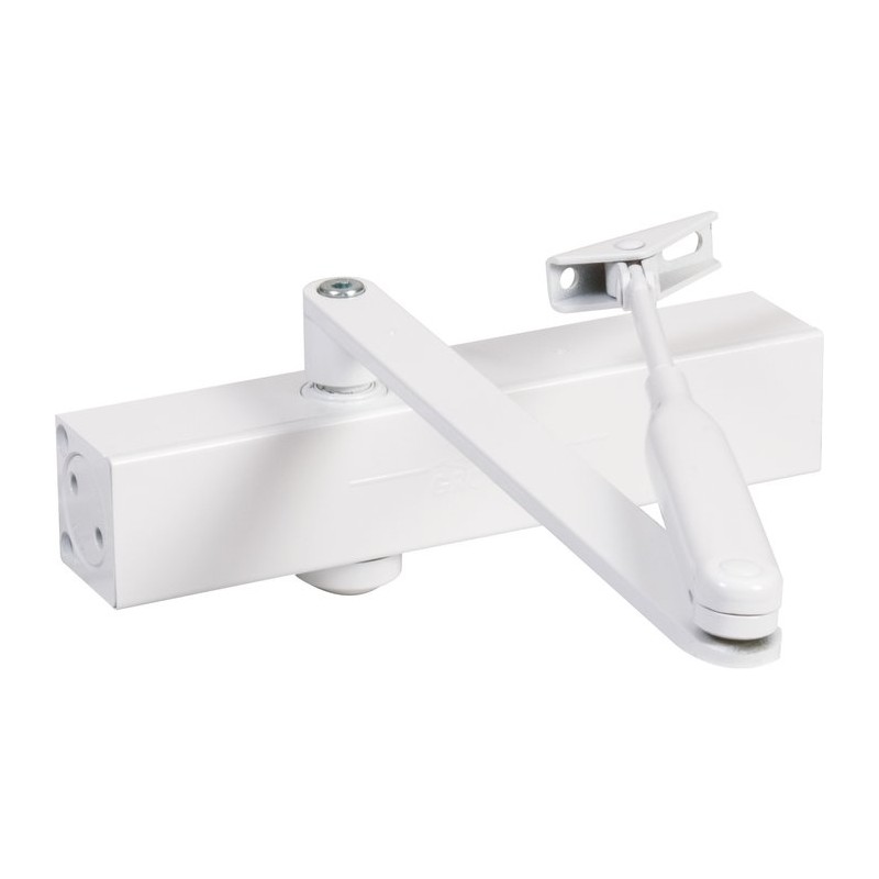 Ferme-porte contemporain - Ultra compact - Blanc - GROOM - Ferme-porte et pivot - SI-330303