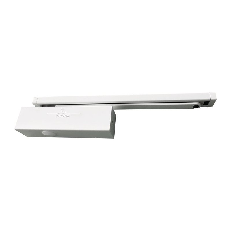 Ferme-porte anti-vandalisme - Blanc - GROOM - Ferme-porte et pivot - SI-330774