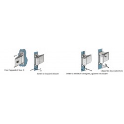 Ferme-porte - à ressort / réversible - Groomex - Blanc - GROOM - Ferme-porte et pivot - SI-330070