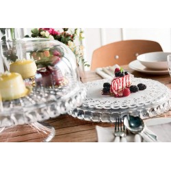 Plat à gâteau avec cloche - Tiffany - 30 x 16 cm - Transparent - GUZZINI - Assiette / plat / plateau / coupelle - DE-332411