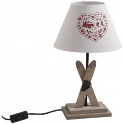 Lampe à poser - Thème Ski - Bois - AUBRY GASPARD - Pour l'intérieur - DE-686402