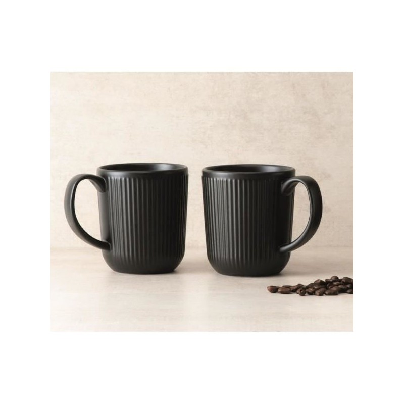 Mug x 2 - Douro - Noir - Porcelaine - BODUM - Tasse / Mug - DE-526641