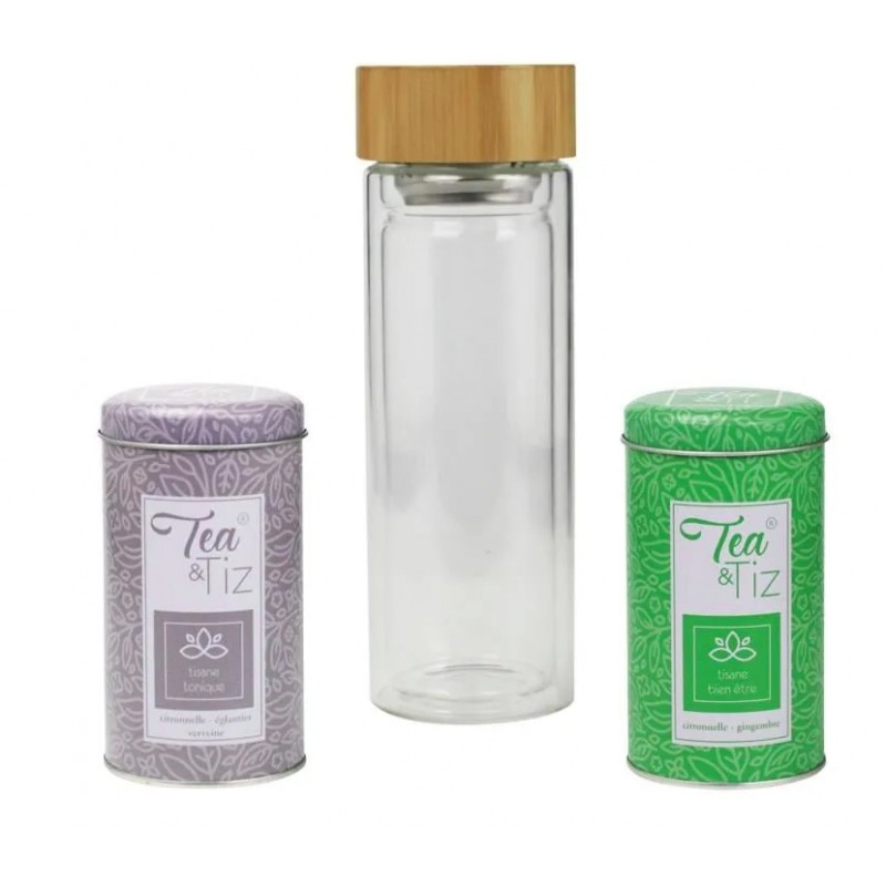 Coffret - Tea and Tiz - Bouteille / Tisanes - ARD'TIME - Bouteille, gourde, mug, canette - DE-480012