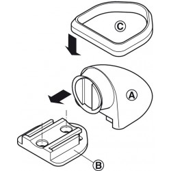 Cale-porte - Magnétique - Pour montage du fond - Adhérence 20 Kg - HAFELE - Butée et arrêt de porte - SI-436061