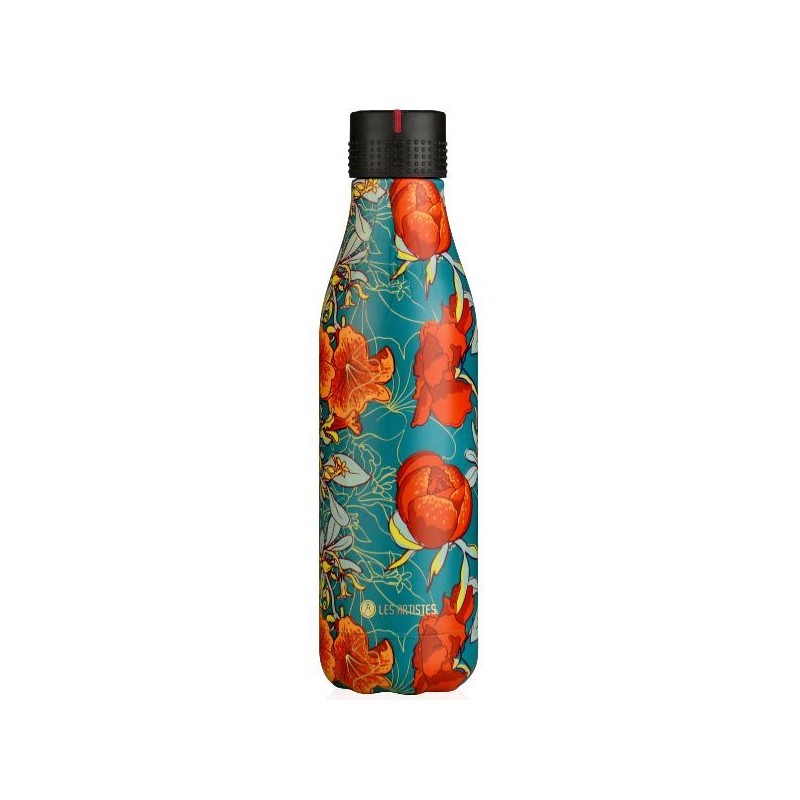 Bouteille isotherme - Pivoines - 500 ml - LES ARTISTES PARIS - Bouteille, gourde, mug, canette - DE-534124