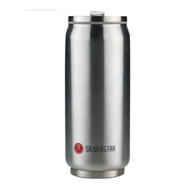 Canette isotherme - Pull Can It - Argent - 500 ml - LES ARTISTES PARIS - Bouteille, gourde, mug, canette - DE-205576