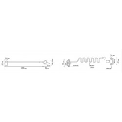 Entrebailleur de fenêtre - SAIRPENTIN - Chromé - 222 mm - SOCONA - Entrebailleur fenêtre et porte - SI-006300