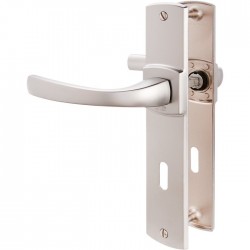 Poignée de porte - Muze - Entraxe 165 - Clé L - Argent - VACHETTE - Poignée de porte / portail - SI-409323