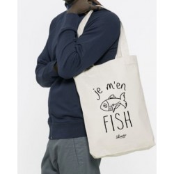 Tote bag - Je m'en fish - Poisson - LE FABULEUX SHAMAN - Poussette de marché / Cabas / Panier - DE-399650