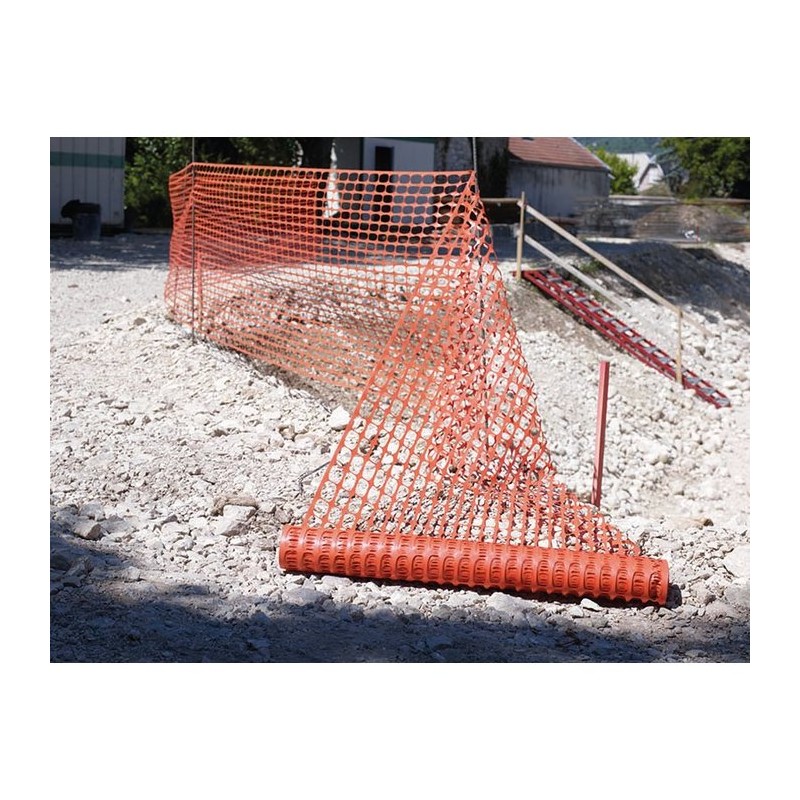 Grillage de chantier - Orange - 50 M - NOVAP - Signalisation / Sécurité - SI-304953