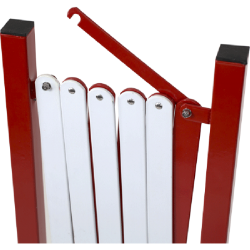 Barrière de chantier extensible - Rouge / Blanc - NOVAP - Signalisation / Sécurité - SI-305767