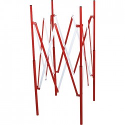 Barrière de regard extensible - Rouge / Blanc - NOVAP - Signalisation / Sécurité - SI-305768