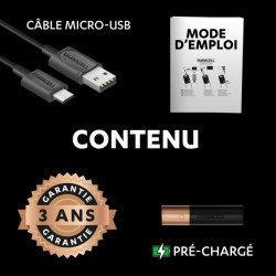 Chargeur portable par USB - Powerbank 3350 mAh - DURACELL - Chargeur et accumulateur - SI-534885