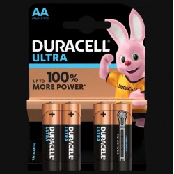 Piles Ultra alcaline - LR06 - AA - Lot de 4 - DURACELL - Pile classique - SI-534820