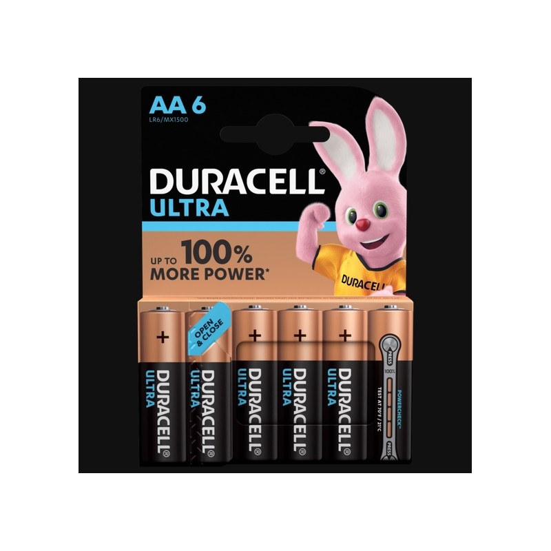 Piles Ultra alcaline - LR06 - AA - Lot de 6 - DURACELL - Pile classique - SI-534822