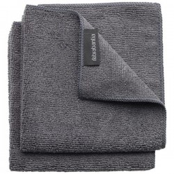 Chiffon Microfibre x 2 - Sink Side - Anthracite - BRABANTIA - Chiffon de nettoyage - DE-327411