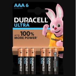 Piles Ultra alcaline - LR03 - AAA - Lot de 6 - DURACELL - Pile classique - SI-534823