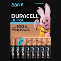 Piles Ultra alcaline - LR03 - AAA - Lot de 8 - DURACELL - Pile classique - SI-534825