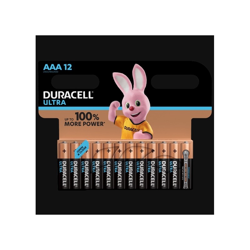 Piles Ultra alcaline - LR03 - AAA - Lot de 12 - DURACELL - Pile classique - SI-534827