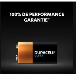 Pile Ultra alcaline - 6LR61 - 9 Volts - DURACELL - Pile classique - SI-534830