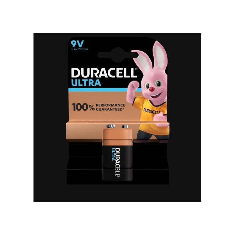 Pile Ultra alcaline - 6LR61 - 9 Volts - DURACELL - Pile classique - SI-534830