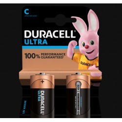 Piles Ultra alcaline - LR14 - C - Lot de 2 - DURACELL - Pile classique - SI-534828