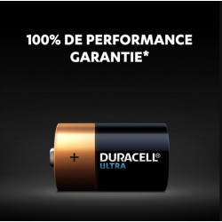 Piles Ultra alcaline - LR20 - D - Lot de 2 - DURACELL - Pile classique - SI-534829