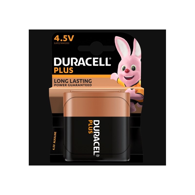 Pile Plus alcaline - 3LR 12 - 4.5 Volts - DURACELL - Pile classique - SI-534850