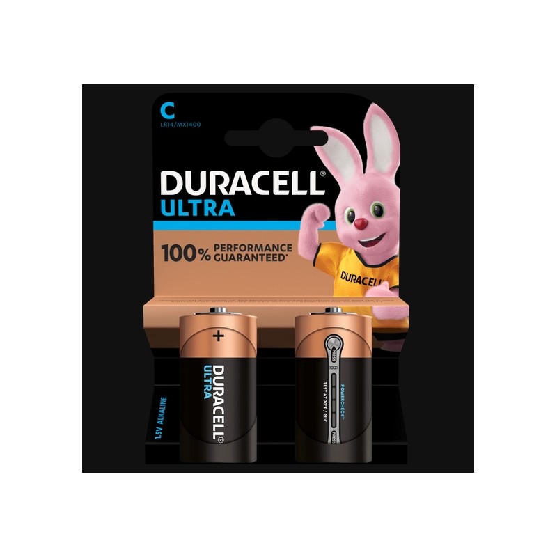 Piles Ultra alcaline - LR14 - C - Lot de 2 - DURACELL - Pile classique - SI-534828