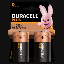 Piles Plus alcaline - LR20 - D - Lot de 2 - DURACELL - Pile classique - SI-534845