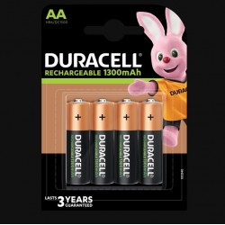 Piles rechargeables - LR06 - AA - 1300 mAh- Lot de 4 - DURACELL - Pile rechargeable - SI-534853