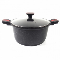 Faitout façon pierre - Poignées amovibles - Volna - 28 cm - PRADEL - Casserole / Faitout - 92340M