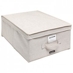 Boite de rangement à linge - Linette - Beige - ORDINETT - Rangement et soin du linge - DE-452855