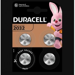 Piles boutons Lithium - CR2032 - 3 Volts - Lot de 4 - DURACELL - Pile miniature / plate - SI-534867