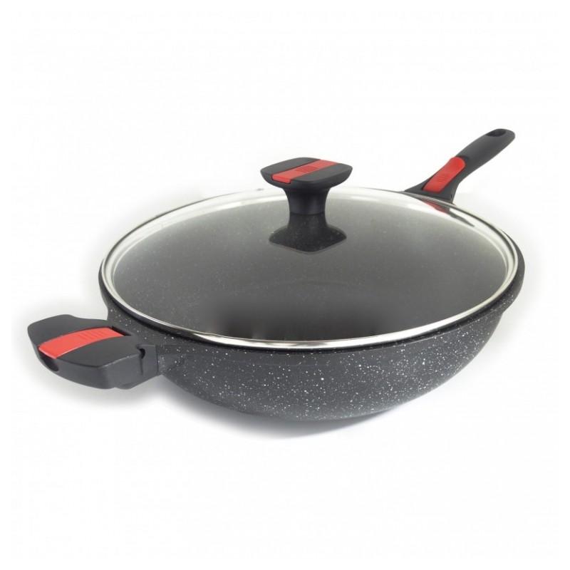 Wok façon - Poignées amovibles - Volna - 32 cm - PRADEL - Poêle - 92885M