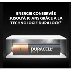 Piles Plus alcalines - LR03 - AAA - Lot de 4 - DURACELL - Pile classique - SI-534833