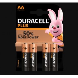 Piles Plus alcalines - LR06 - AA - Lot de 4 - DURACELL - Pile classique - SI-534832