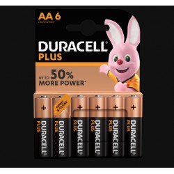 Piles Plus alcalines - LR06 - AA - Lot de 6 - DURACELL - Pile classique - SI-534834