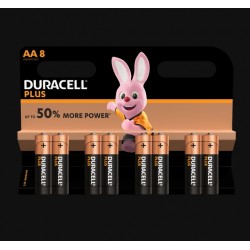 Piles Plus alcalines - LR06 - AA - Lot de 8 - DURACELL - Pile classique - SI-534836